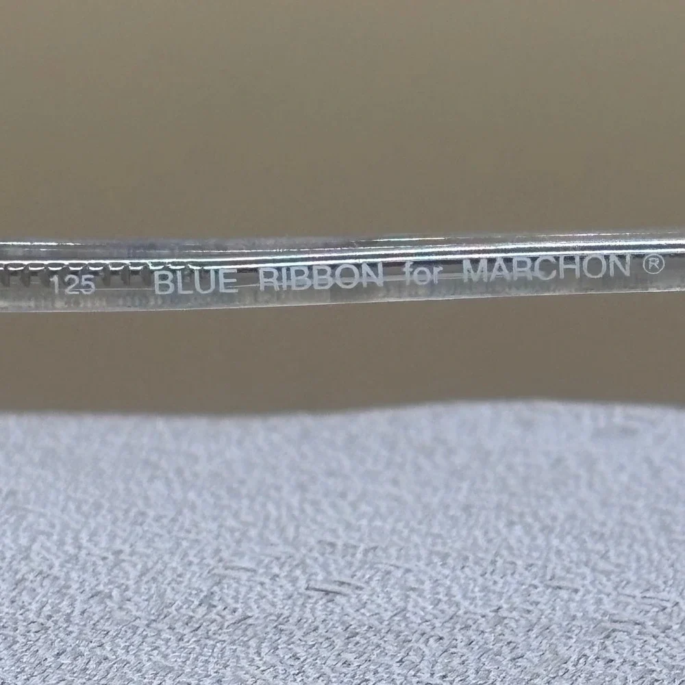 VTG Y2K Blue Ribbon for Marchon Misty Blue Oval Cat Eye Eyeglass Frames BR 18